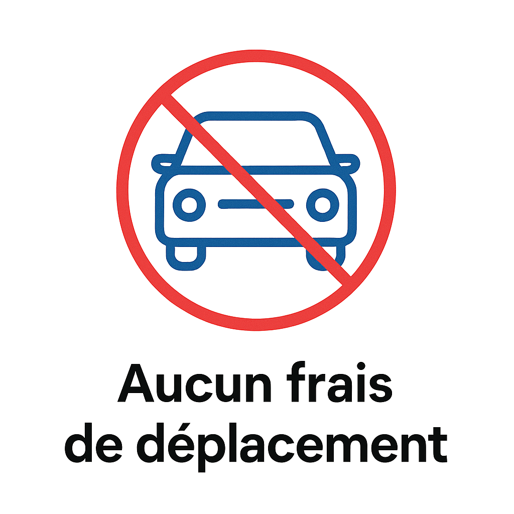 aucun
      frais de deplacement